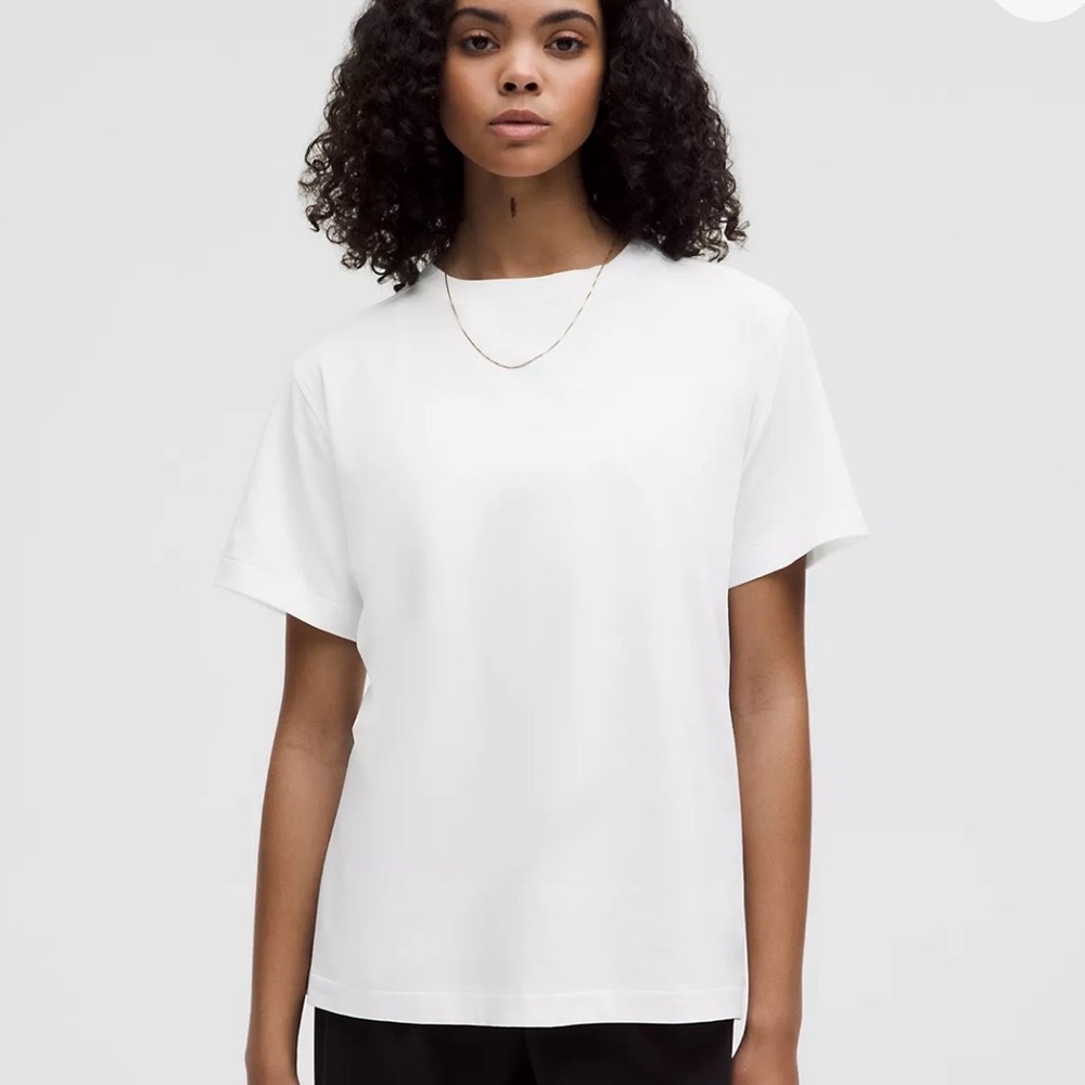 Lululemon All Yours Tee Vitasea fabric White Short Sleeve T-shirt NWT